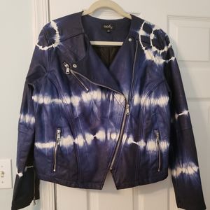 ModX Tie Dye Navy Bomber Jacket